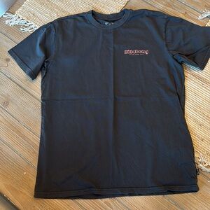 Billabong Black and Red Short Sleeve Tee